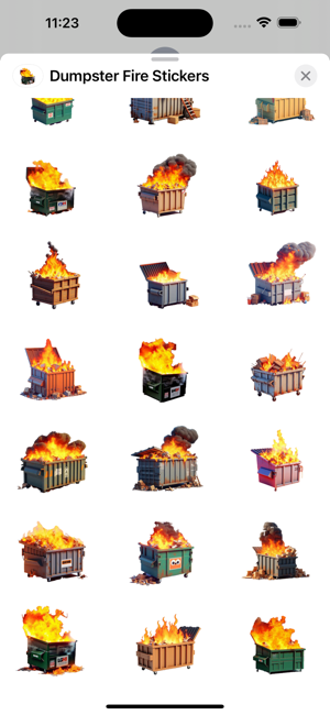 Dumpster Fire StickersiPhone版截圖3