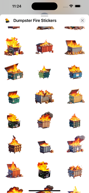 Dumpster Fire StickersiPhone版截圖2