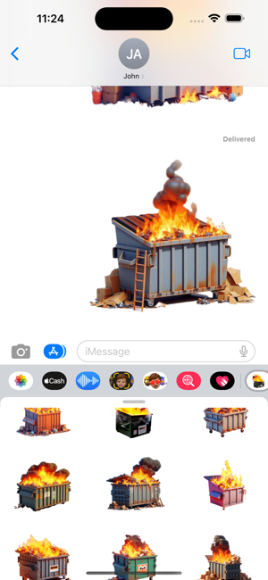 Dumpster Fire StickersiPhone版截圖5