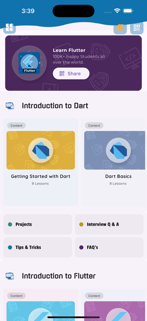 Learn Dart and Flutter CodingiPhone版截圖1