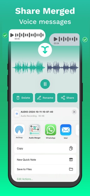 Voice Note MergeriPhone版截圖5