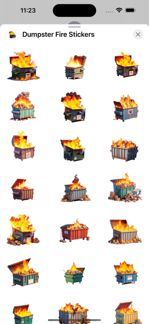 Dumpster Fire StickersiPhone版截圖1