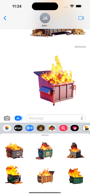 Dumpster Fire StickersiPhone版截圖6