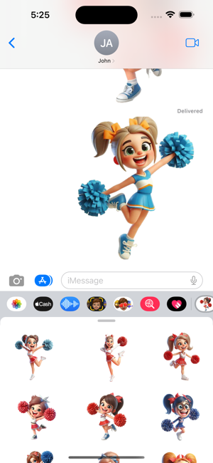 Happy Cheerleader StickersiPhone版截圖5