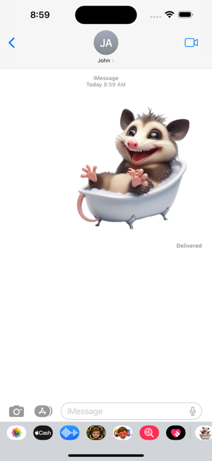 Opossum Bath StickersiPhone版截圖4