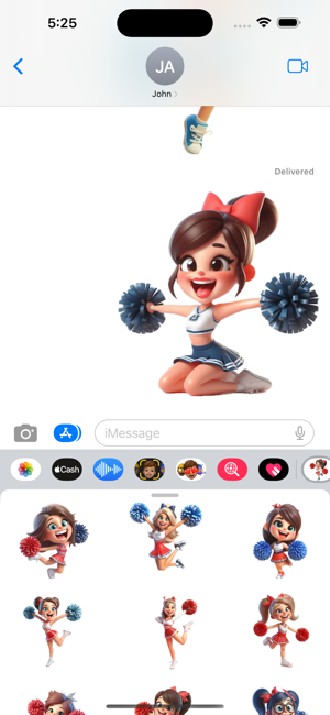 Happy Cheerleader StickersiPhone版截圖6