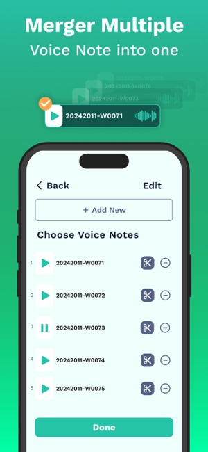 Voice Note MergeriPhone版截圖2