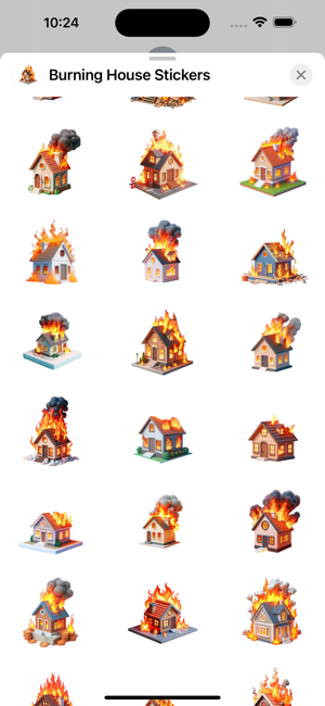 Burning House StickersiPhone版截圖2