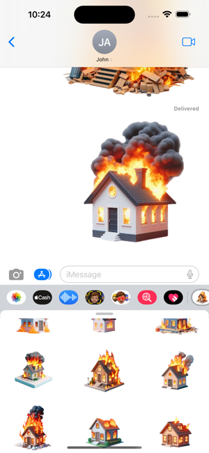 Burning House StickersiPhone版截圖5