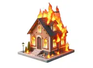 Burning House StickersiPhone版