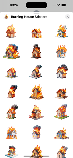 Burning House StickersiPhone版截圖1