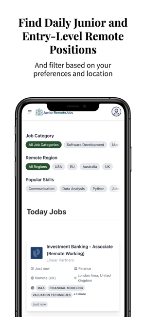Junior Remote JobsiPhone版截圖1