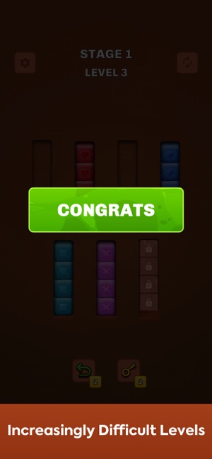 Colorstone Sort Puzzle GameiPhone版截圖5