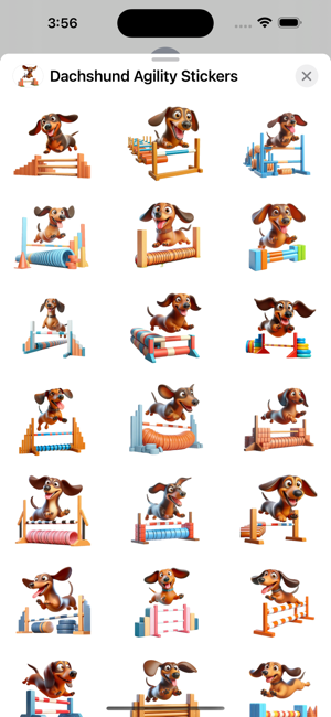 Dachshund Agility StickersiPhone版截圖1