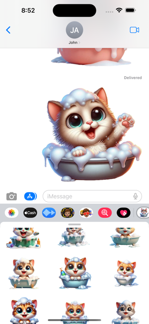 Kitten Bath StickersiPhone版截圖6