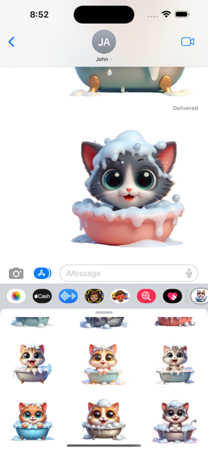 Kitten Bath StickersiPhone版截圖5