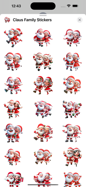 Claus Family StickersiPhone版截圖1