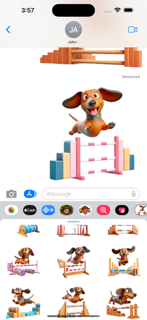 Dachshund Agility StickersiPhone版截圖6