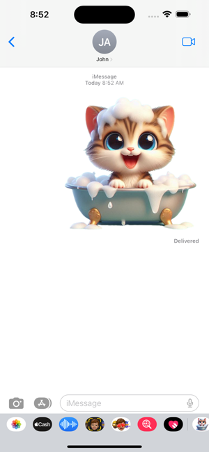 Kitten Bath StickersiPhone版截圖4