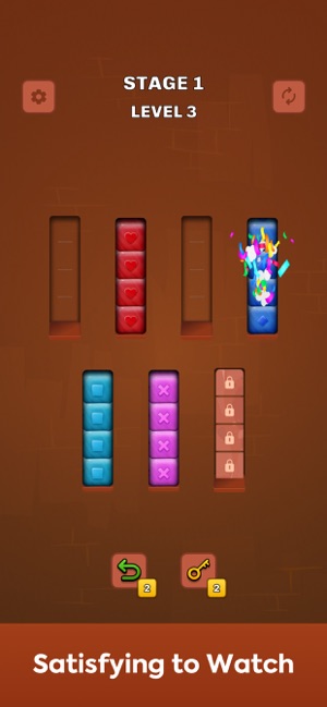 Colorstone Sort Puzzle GameiPhone版截圖4