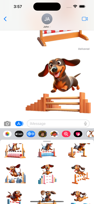 Dachshund Agility StickersiPhone版截圖5