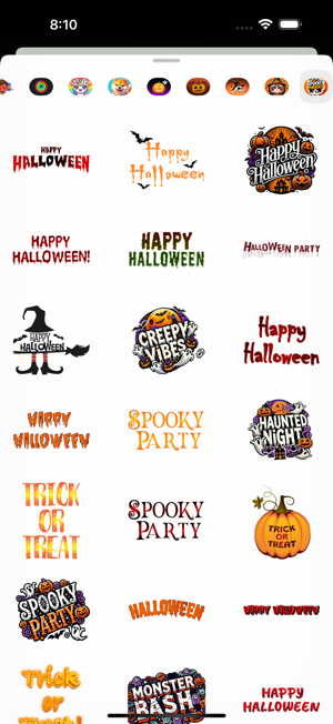 Spooky Phrases StickersiPhone版截圖3