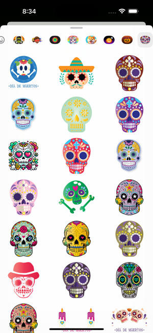 Calaveritas Skulls StickersiPhone版截圖3