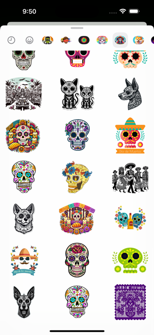 Dia de Muertos StickersiPhone版截圖4