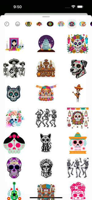 Dia de Muertos StickersiPhone版截圖2