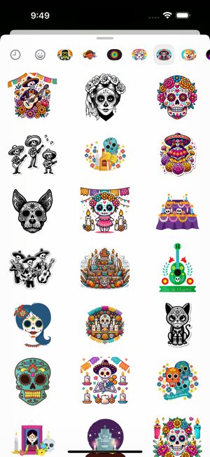 Dia de Muertos StickersiPhone版截圖1